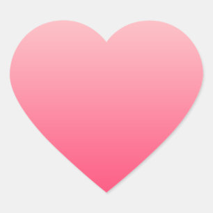 Heart Stickers Pink Gradient