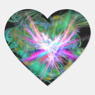 Heart stickers positive energy