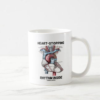 Heart-Stopping Rhythm Inside (Anatomical Heart) Coffee Mug