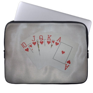 Heart Straight Flush, Laptop Sleeve
