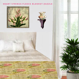 Heart Strings Fleece Blanket