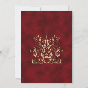 Heart Strings Romantic Goth Invite