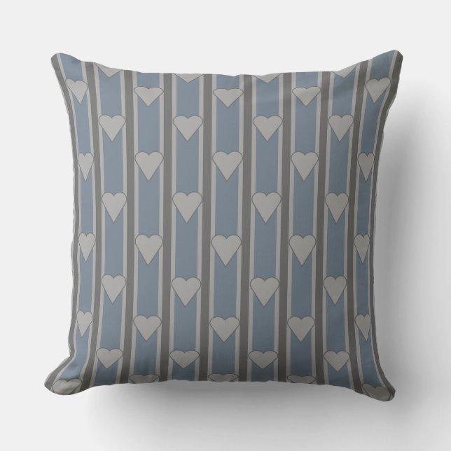 Heart Striped Cushion (Front)