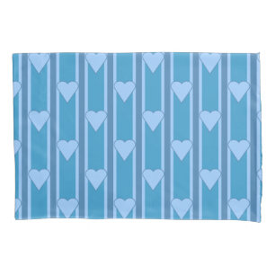 Heart Striped Pillowcase
