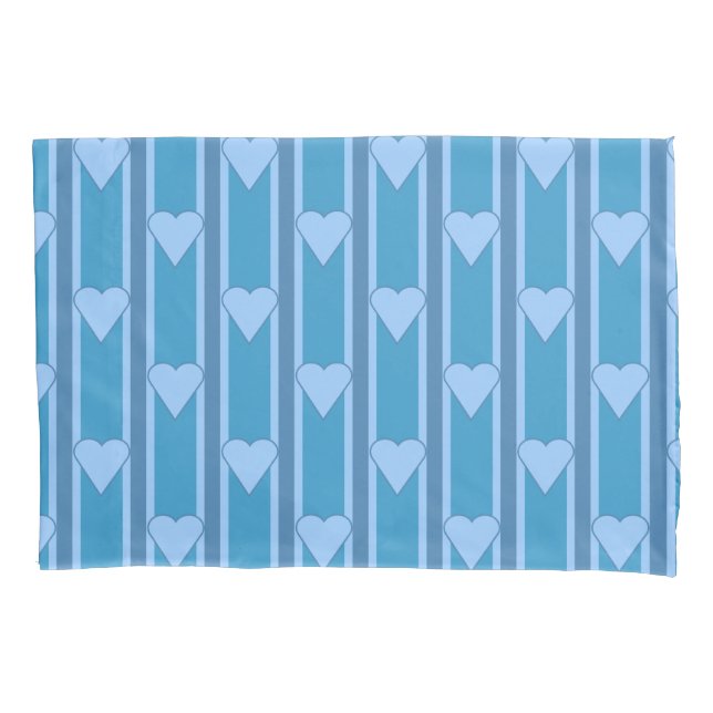 Heart Striped Pillowcase (Front)