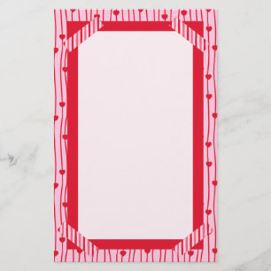 Heart Striped Washi Love Stationery