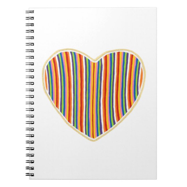Heart Stripes Notebook (Front)