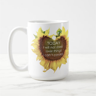 Heart Sunflower Today Coffee Mug