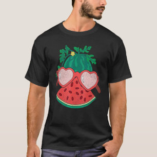 Heart Sunglasses Exotic Fruit Summer Vibes Waterm T-Shirt