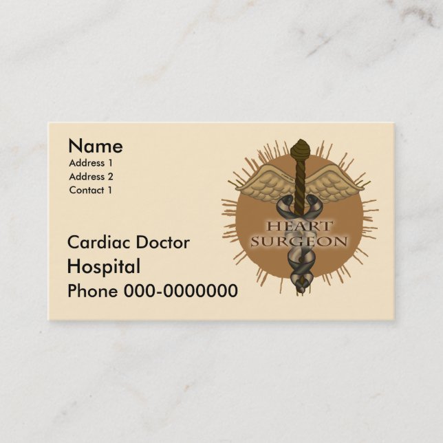 Heart Surgeon Appointment Card (Front)