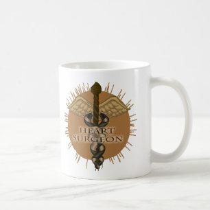 Heart Surgeon Caduceus Coffee Mug