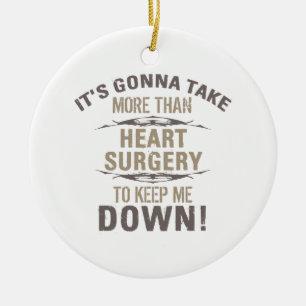 Heart Surgery Humour Ceramic Tree Decoration