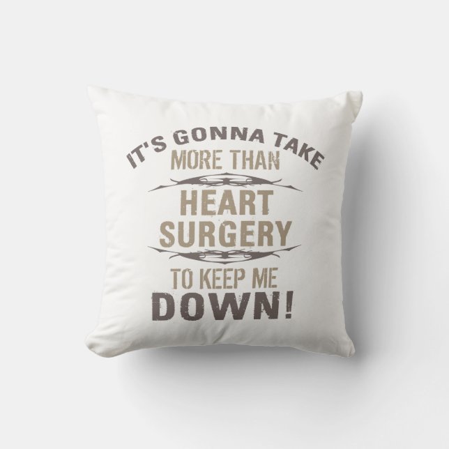 Heart Surgery Humour Cushion (Front)