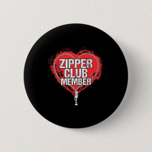Heart Surgery Humour Funny Zipper Club Member  6 Cm Round Badge