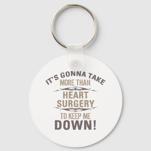 Heart Surgery Humour Key Ring (Front)