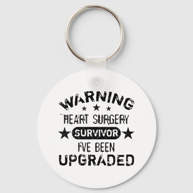 Heart Surgery Humour Upgraded Key Ring (Front)