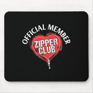 Heart Surgery Official Zipper Club Member Gift Mouse Mat