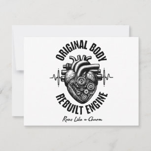 Heart Surgery Original Body Rebuilt Engine Runs Li Holiday Card