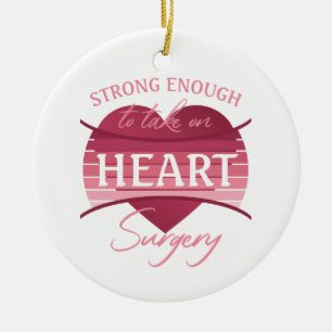 Heart Surgery Recovery For Women Ceramic Tree Decoration