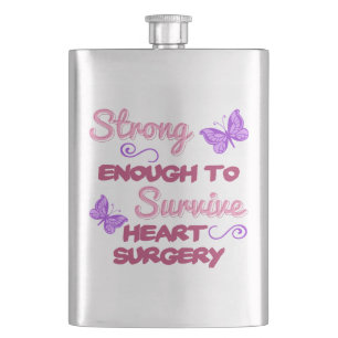 Heart Surgery Strong Hip Flask