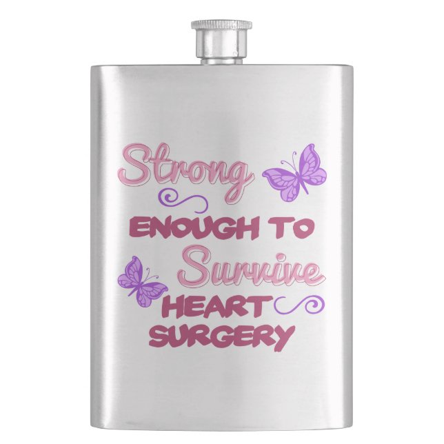 Heart Surgery Strong Hip Flask (Front)