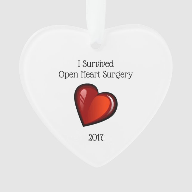 Heart Surgery Survivor 2017 Ornament (Front)