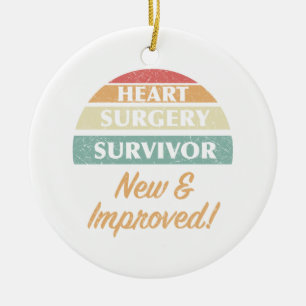 Heart Surgery Survivor Humour Ceramic Tree Decoration