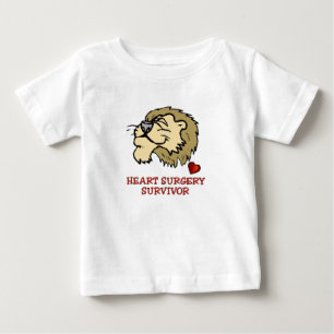 Heart Surgery Survivor Lion Baby T-Shirt