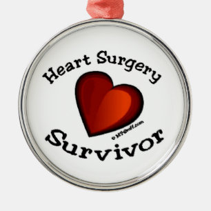 Heart Surgery Survivor Metal Tree Decoration