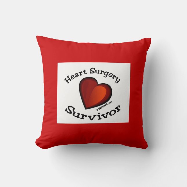 Heart Surgery Survivor Pillow (Front)