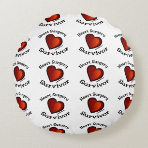Heart Surgery Survivor Round Cushion