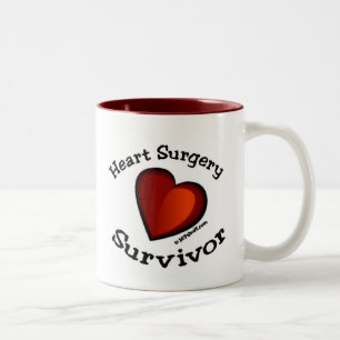 Heart Surgery Survivor Two-Tone Coffee Mug