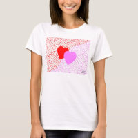 Heart Surprise Women's White T-Shirt