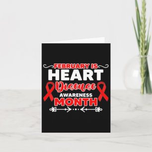 Heart Survivor Warrior Together We Wear Red Heart Card