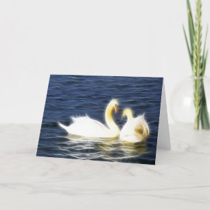 Heart Swans Card