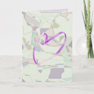 Heart  sweet birthday wishes personalize purple card