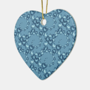 Heart Swirls,Light Blue-HEART ORNAMENT