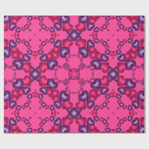 Heart Swirls,Pink-Purple 01-GIFT WRAPPING PAPER