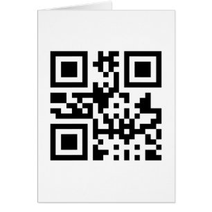 Heart ♥ Symbol -- QR Code Greeting Card
