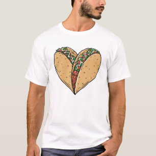 Heart Taco Cinco De Mayo Funny Boys Men Mexican Fo T-Shirt