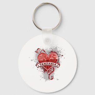 Heart Tanzania Key Ring