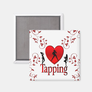 Heart Tapping  Dance Design Magnet