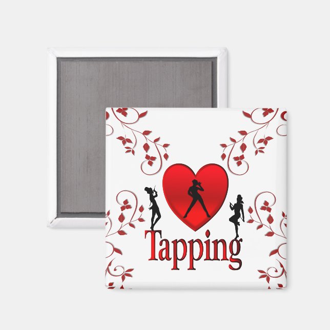 Heart Tapping  Dance Design Magnet (Front/Back)