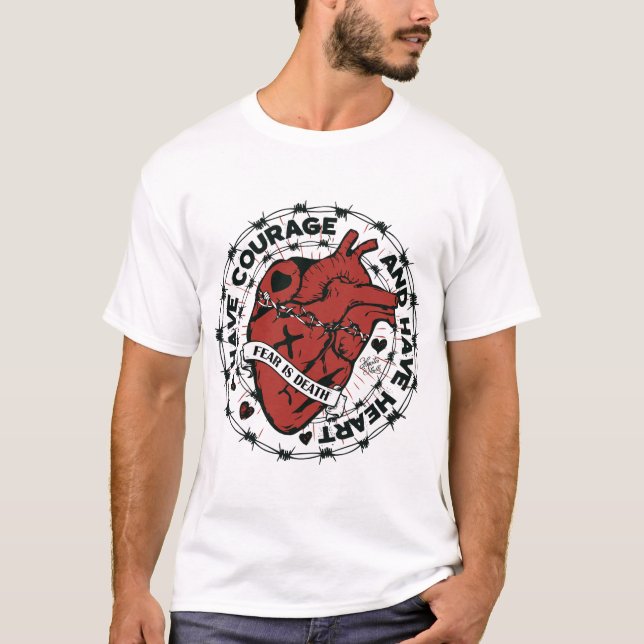 Heart tattoo citation old school T-Shirt (Front)