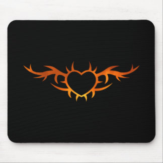 Heart Tattoo Mouse Mat