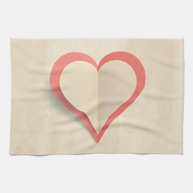 Heart Tea Towel (Horizontal)