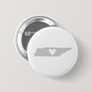 Heart Tennessee state silhouette 6 Cm Round Badge