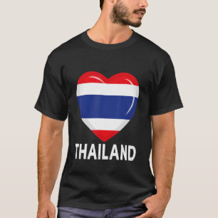 Heart Thailand Flag Men Women Kid Patriotic T-Shirt