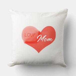 Heart that says Love for Mum on a  Cushion