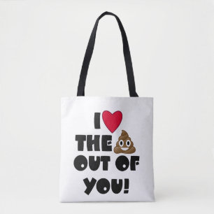 Heart The Poop Emoji Bag
